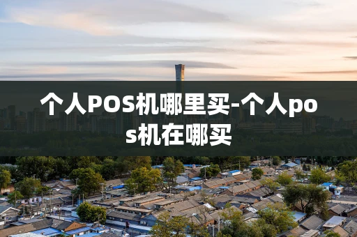 重庆个人POS机哪里买-个人pos机在哪买-第1张图片-点点富足