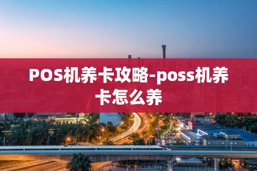 重庆POS机养卡攻略-poss机养卡怎么养-第1张图片-点点富足