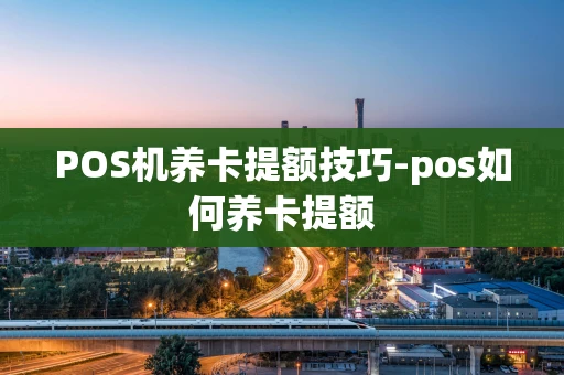 重庆POS机养卡提额技巧-pos如何养卡提额-第1张图片-点点富足 重庆POS机养卡提额技巧-pos如何养卡提额-第1张图片-点点富足