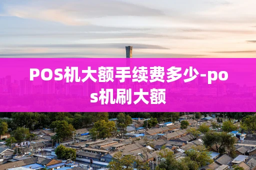 重庆POS机大额手续费多少-pos机刷大额-第1张图片-点点富足 重庆POS机大额手续费多少-pos机刷大额-第1张图片-点点富足