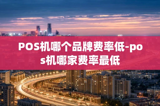 重庆POS机哪个品牌费率低-pos机哪家费率最低-第1张图片-点点富足