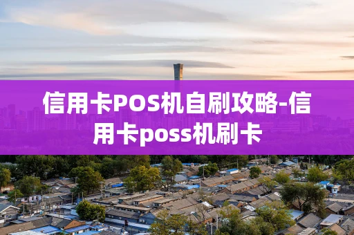重庆信用卡POS机自刷攻略-信用卡poss机刷卡-第1张图片-点点富足 重庆信用卡POS机自刷攻略-信用卡poss机刷卡-第1张图片-点点富足