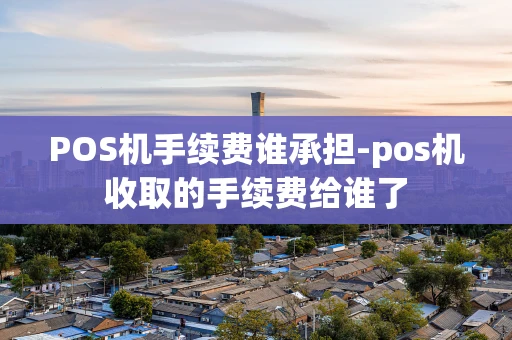 重庆POS机手续费谁承担-pos机收取的手续费给谁了-第1张图片-点点富足