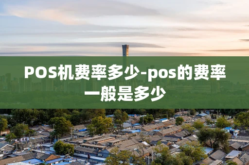 重庆POS机费率多少-pos的费率一般是多少-第1张图片-点点富足
