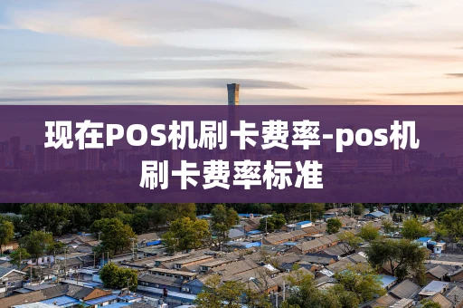 重庆现在POS机刷卡费率-pos机刷卡费率标准-第1张图片-点点富足