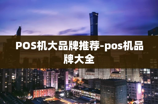重庆POS机大品牌推荐-pos机品牌大全-第1张图片-点点富足