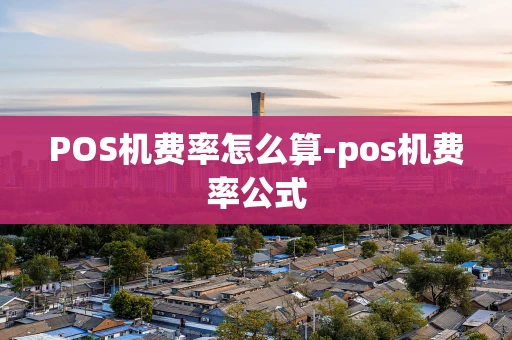 重庆POS机费率怎么算-pos机费率公式-第1张图片-点点富足
