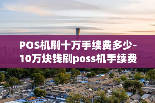 重庆POS机刷十万手续费多少-10万块钱刷poss机手续费-第1张图片-点点富足