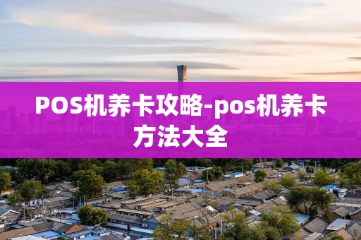重庆POS机养卡攻略-pos机养卡方法大全-第1张图片-点点富足
