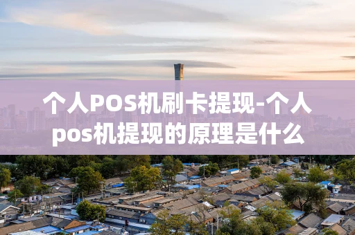 重庆个人POS机刷卡提现-个人pos机提现的原理是什么-第1张图片-点点富足