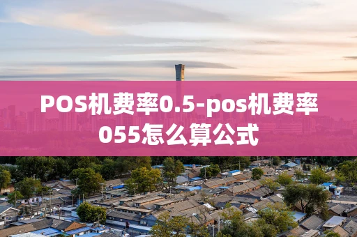 重庆POS机费率0.5-pos机费率055怎么算公式-第1张图片-点点富足 重庆POS机费率0.5-pos机费率055怎么算公式-第1张图片-点点富足