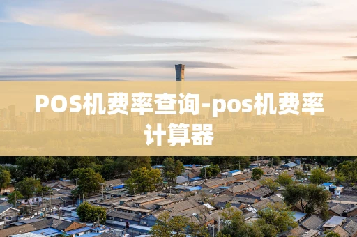 重庆POS机费率查询-pos机费率计算器-第1张图片-点点富足