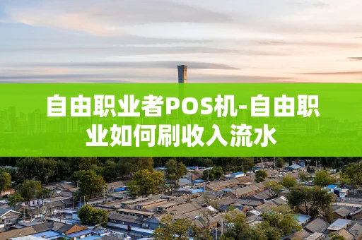 重庆自由职业者POS机-自由职业如何刷收入流水-第1张图片-点点富足