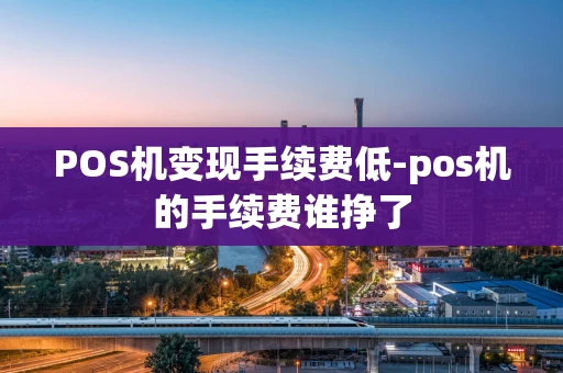 重庆POS机变现手续费低-pos机的手续费谁挣了-第1张图片-点点富足