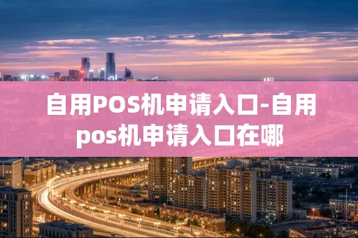 重庆自用POS机申请入口-自用pos机申请入口在哪-第1张图片-点点富足