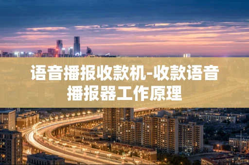 重庆语音播报收款机-收款语音播报器工作原理-第1张图片-点点富足 重庆语音播报收款机-收款语音播报器工作原理-第1张图片-点点富足