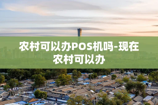重庆农村可以办POS机吗-现在农村可以办-第1张图片-点点富足 重庆农村可以办POS机吗-现在农村可以办-第1张图片-点点富足