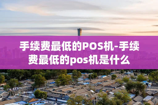 重庆手续费最低的POS机-手续费最低的pos机是什么-第1张图片-点点富足