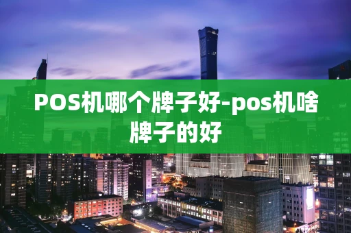 重庆POS机哪个牌子好-pos机啥牌子的好-第1张图片-点点富足