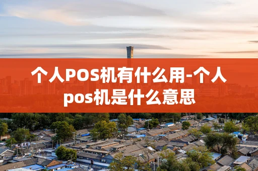 重庆个人POS机有什么用-个人pos机是什么意思-第1张图片-点点富足