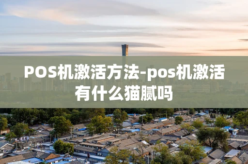 重庆POS机激活方法-pos机激活有什么猫腻吗-第1张图片-点点富足