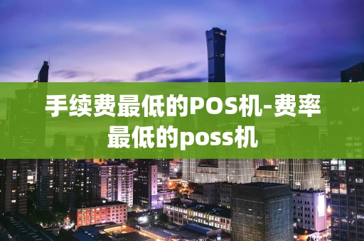 重庆手续费最低的POS机-费率最低的poss机-第1张图片-点点富足