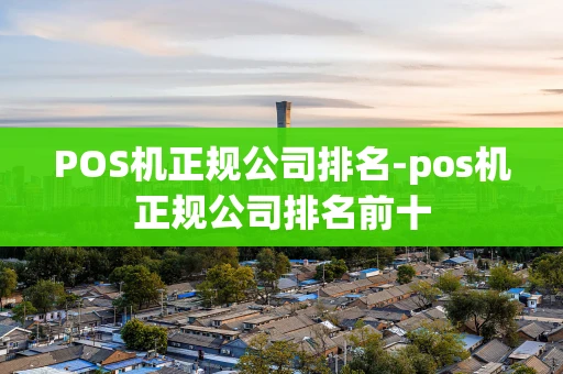重庆POS机正规公司排名-pos机正规公司排名前十-第1张图片-点点富足