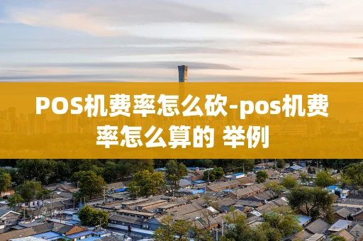 重庆POS机费率怎么砍-pos机费率怎么算的 举例-第1张图片-点点富足