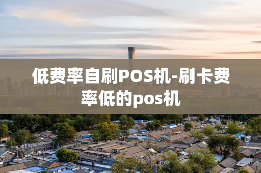 重庆低费率自刷POS机-刷卡费率低的pos机-第1张图片-点点富足