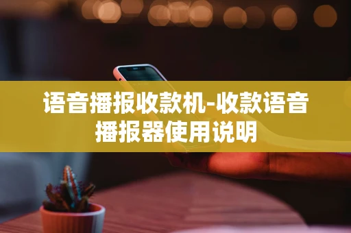 重庆语音播报收款机-收款语音播报器使用说明-第1张图片-点点富足